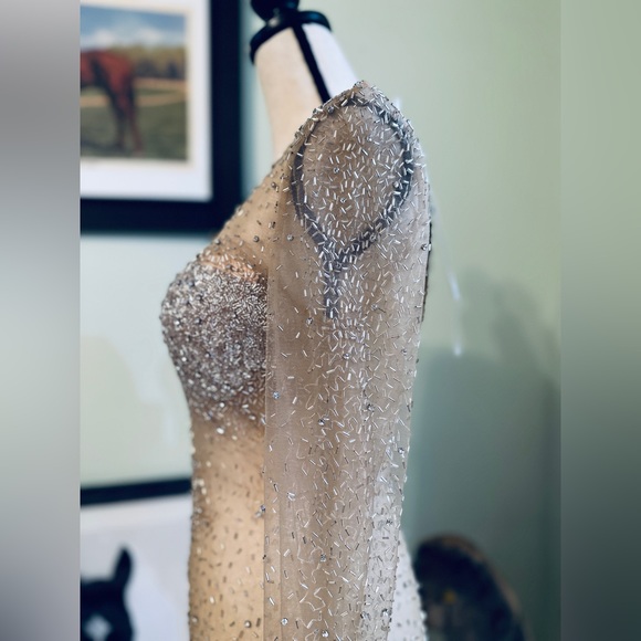 NWT-Jovani Nude dress-Sz 10 style #NM56890 - Picture 7 of 14